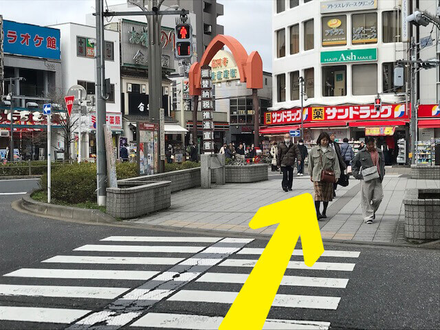 高円寺店への道02