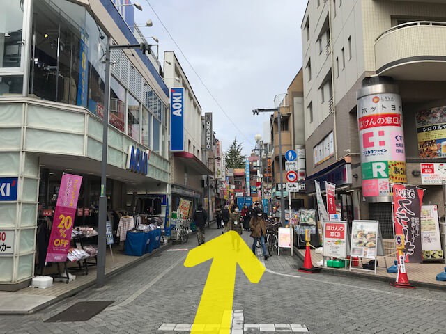 高円寺店への道04
