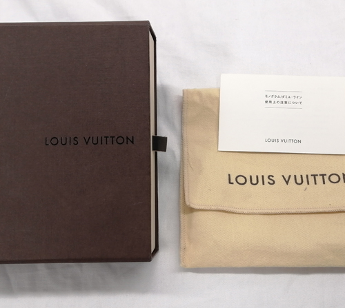 ルイヴィトンダミエ財布箱と布袋の査定画像