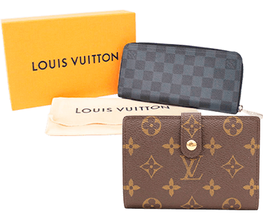 Louis Vuitton Monogram Set of 2 Long Flap Wallet M61725 M61734