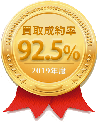 買取成立92.5%