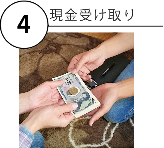 成立現金支払い