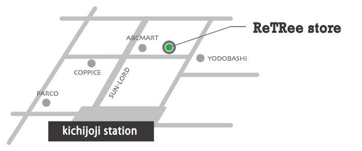 ReTRee store 吉祥寺MAP
